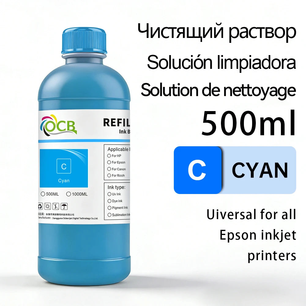 500ML Sublimation Ink DX5 TX800 I3200 I1600 L1800 1390 R1900 L800 XP600 L805 ET-15000 ET-8550 ET-8500 Heat Press Transfer Ink