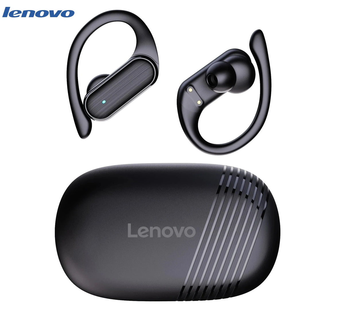Lenovo A520 Open-Ear Wireless Earbuds with LED Power Display