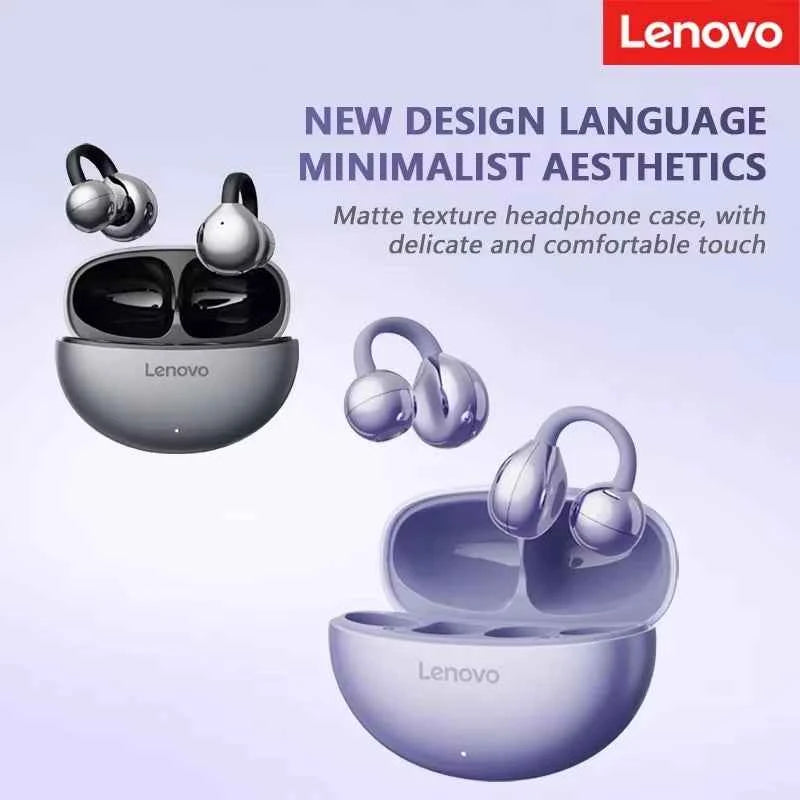 Lenovo TA410 TWS Bone Conduction Ear Clip Bluetooth 5.4 Wireless Earbuds