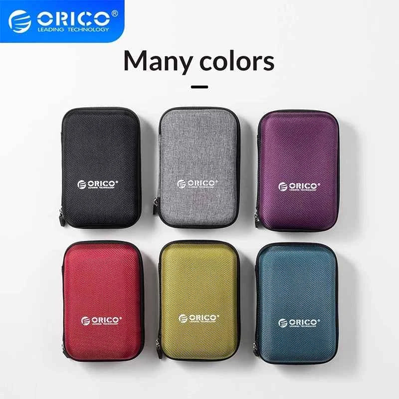 ORICO 2.5 Inch HDD Protection Box Bag Case for External Portable HDD Portable Bag Hard Drive Power Bank USB Cable