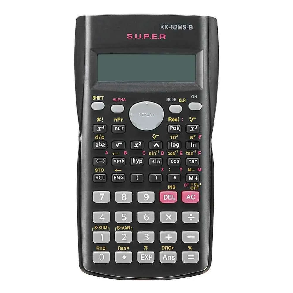 Portable 2-Line Scientific Calculator 240 Functions Handheld Student Calculator For School Math Exam Office Teaching Daily Use