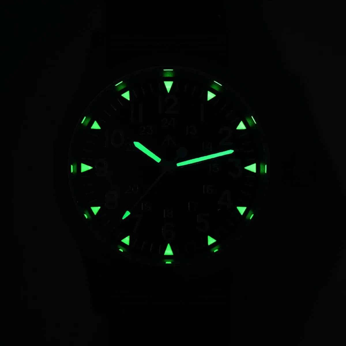 Militado ML05 Vintage Quartz Watch 38mm Watches VH31 Movement Watches Domed Sapphire Crystal With High Clear AR Coating Luminous