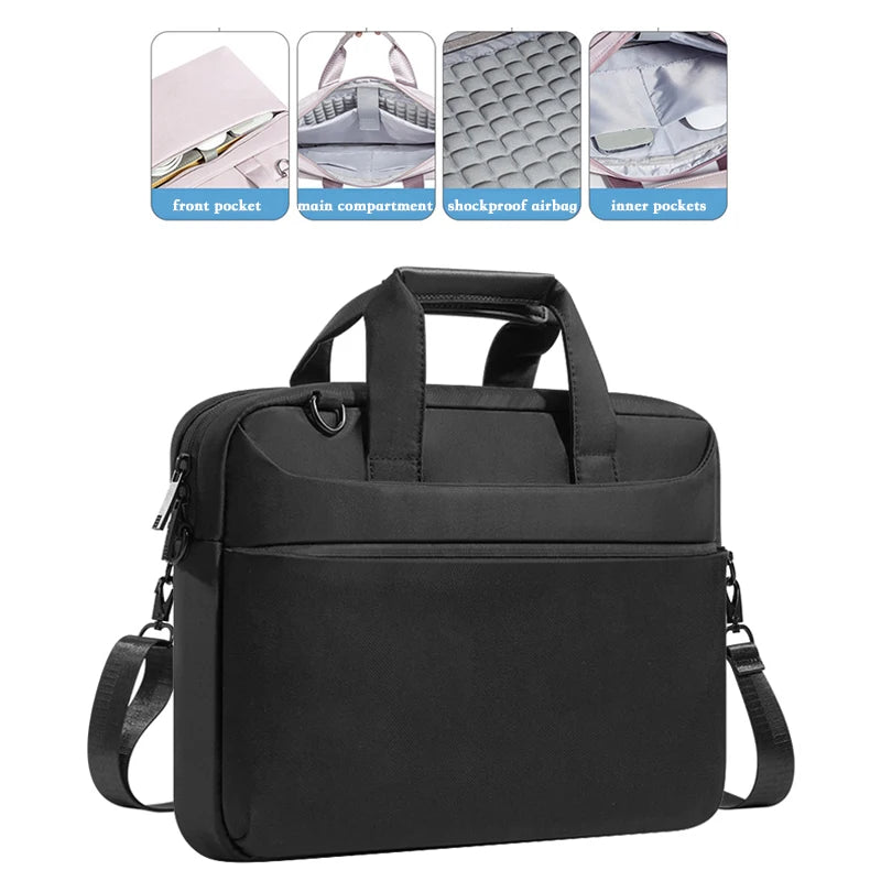 Laptop Shoulder Bag 13.3 14 15.6 inch Notebook Messenger Handbags for MacBook Air Pro 13 15 16" HP Dell Lenovo Asus Acer Surface