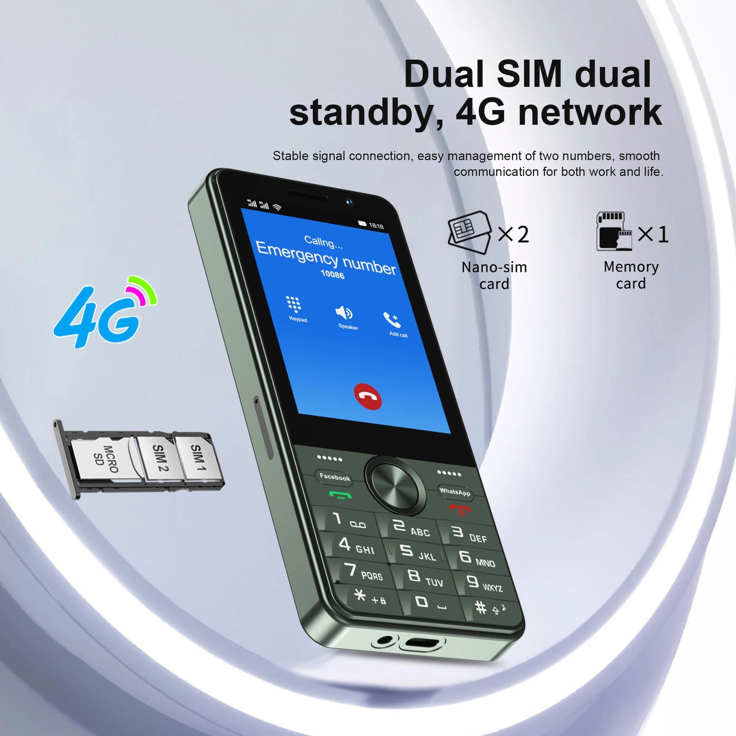 SERVO F25 PRO 4G Smartphone – Android, 3.5" Touch Screen, 2GB+16GB, Dual SIM, FM Radio, Play Store