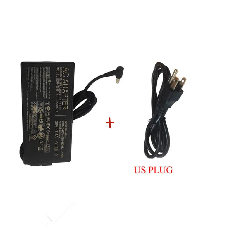 150W 20V 7.5A 6.0x3.7mm Laptop Charger Power Adapter For Asus TUF Gaming FX705DT FX505D FX505DU FX505DT FX95D FX95G A18-150P1A