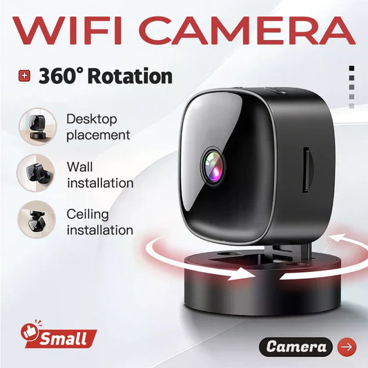 HD WiFi Mini Security Camera – Remote Video Monitor for Smart Home Surveillance
