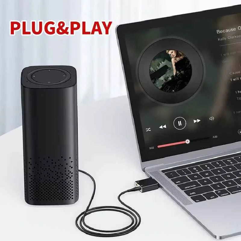 USB Sound Card Virtual 7.1 Adapter Microphone Earphone External Audio USB To Jack 3.5mm Converter Headphone Splitter
