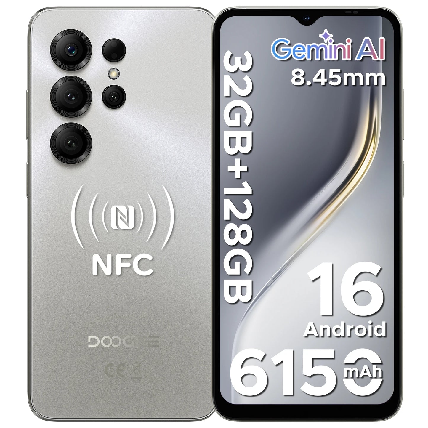 DOOGEE Note56X Pro – Android 16, Gemini AI, 6.56" Screen, 6150mAh, Widevine L1, Global Smartphone
