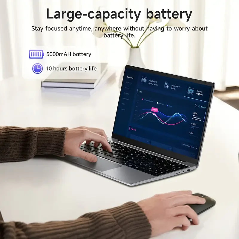 2026 Ultra-Thin 14.1" Gaming Laptop – Intel Core Processor, 32GB RAM, Up to 2TB SSD, Windows 11
