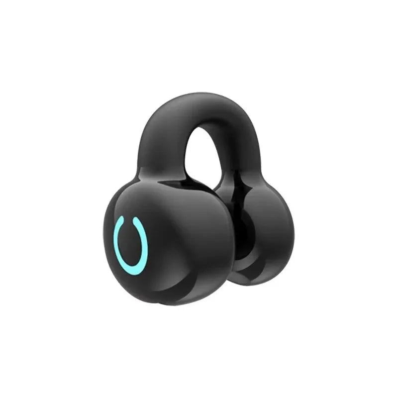 Single Bluetooth 5.3 Ear Clip Earphone with HiFi Stereo and Noise Reduction