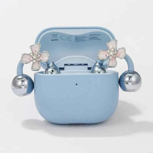 Bling Rhinestone Flower Ear Hook Decoration for FreeClip 1/2 Earbuds