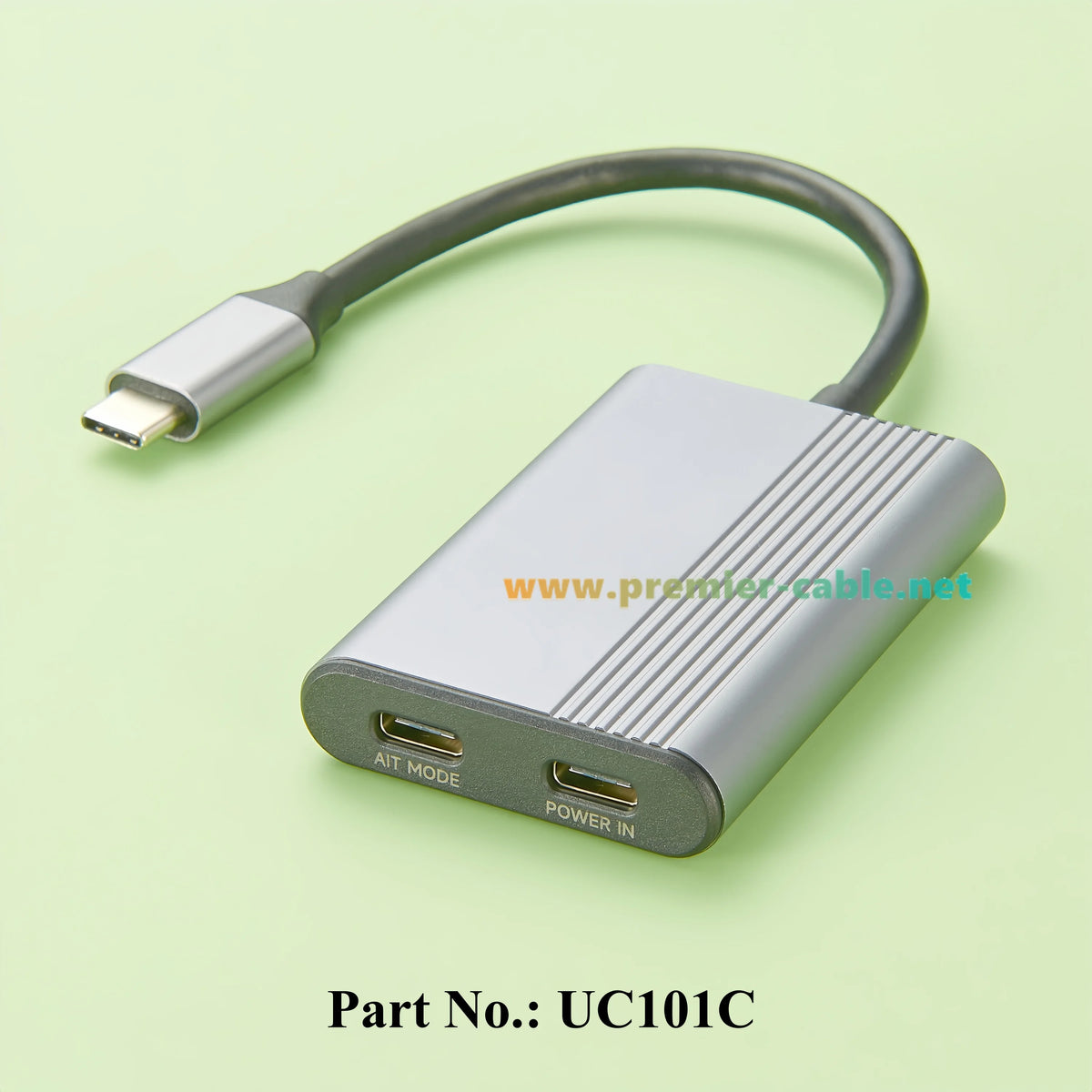 AR Smart Glasses USB C Hub, 2-Port USB-C Hub with DP Alt Mode Video Output 4K@60Hz, 100W PD Fast Charging for Switch, Steam Deck