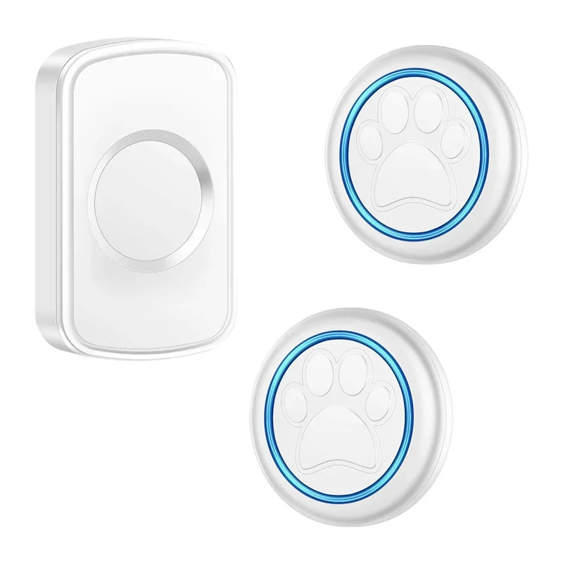 CACAZI Smart Pet Bell for Dog Cat To Go Outside Waterproof Touch Button Dog for House-Training Sensor Motion 2 Button 1 Receiver