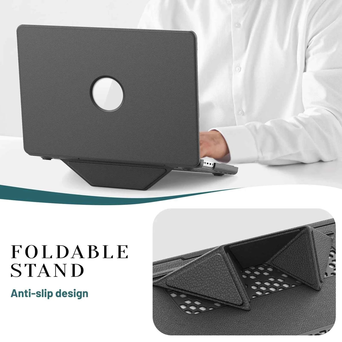 For MacBook Air 15 Case 2026 Model A3448 M5 M4 M3 M2 PU Leather Laptop Stand for MacBook 2020-2025 Air 13.6 Pro 13 14 16 Pro Max