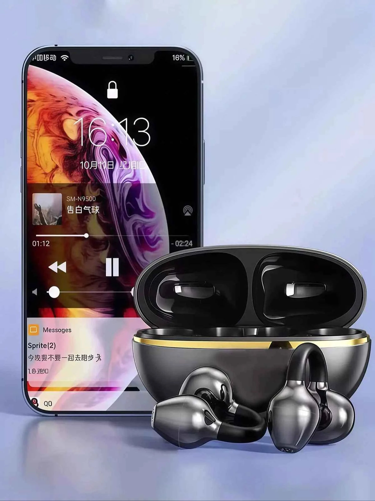 Open Ear Clip Wireless Bluetooth 5.4 Earbuds