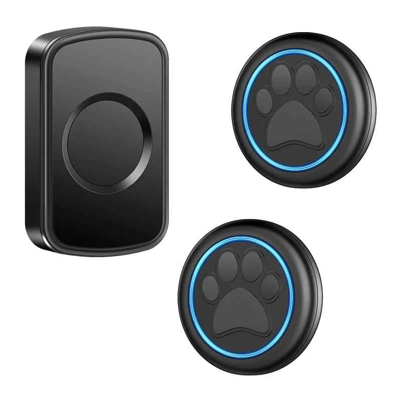 CACAZI Smart Pet Bell for Dog Cat To Go Outside Waterproof Touch Button Dog for House-Training Sensor Motion 2 Button 1 Receiver