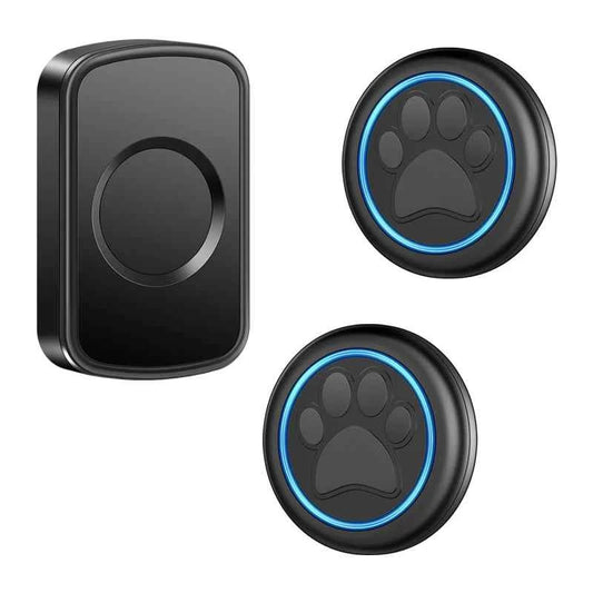 CACAZI Smart Pet Bell for Dog Cat To Go Outside Waterproof Touch Button Dog for House-Training Sensor Motion 2 Button 1 Receiver