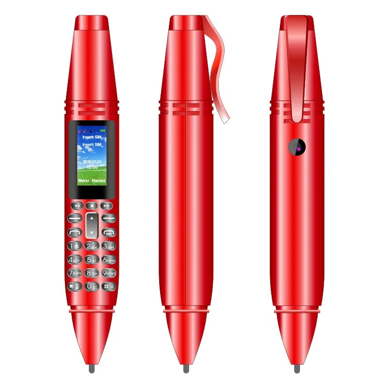 UNIWA AK007 Mini Pen Phone – 2G GSM, Dual SIM, 0.96" OLED, Bluetooth Dialer, FM Radio, Magic Voice