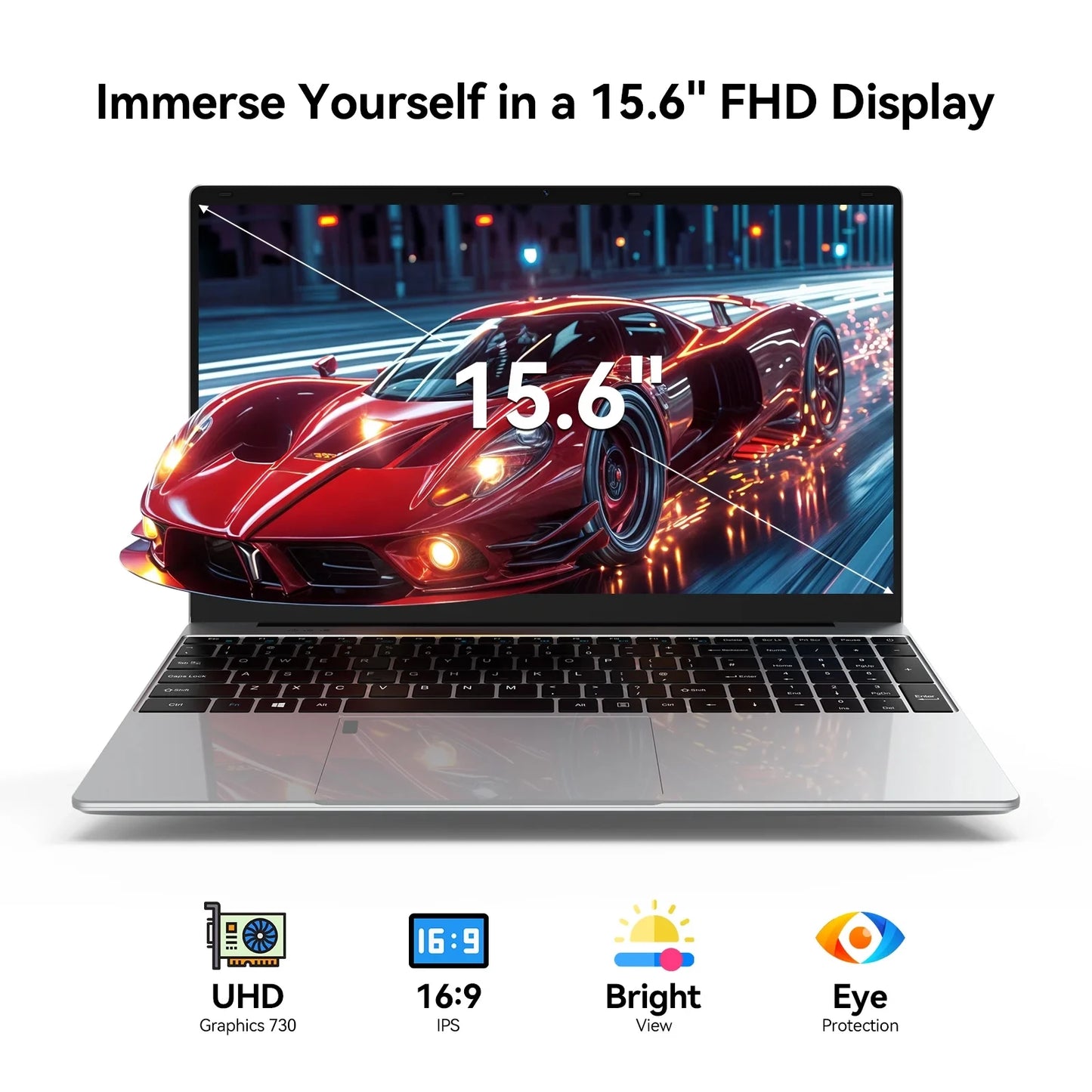 2026 Ultra Slim 15.6" Laptop – Intel Core i9 9900, 32GB RAM, 2TB SSD, 1080p, Windows 11, Gaming & Office