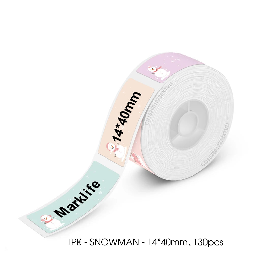 Mini Label Printer Marklife P12 Self-adhesive Sticker Printer P12 Portable Thermal Labeling Machine With Cutter or 1PK Label Tap