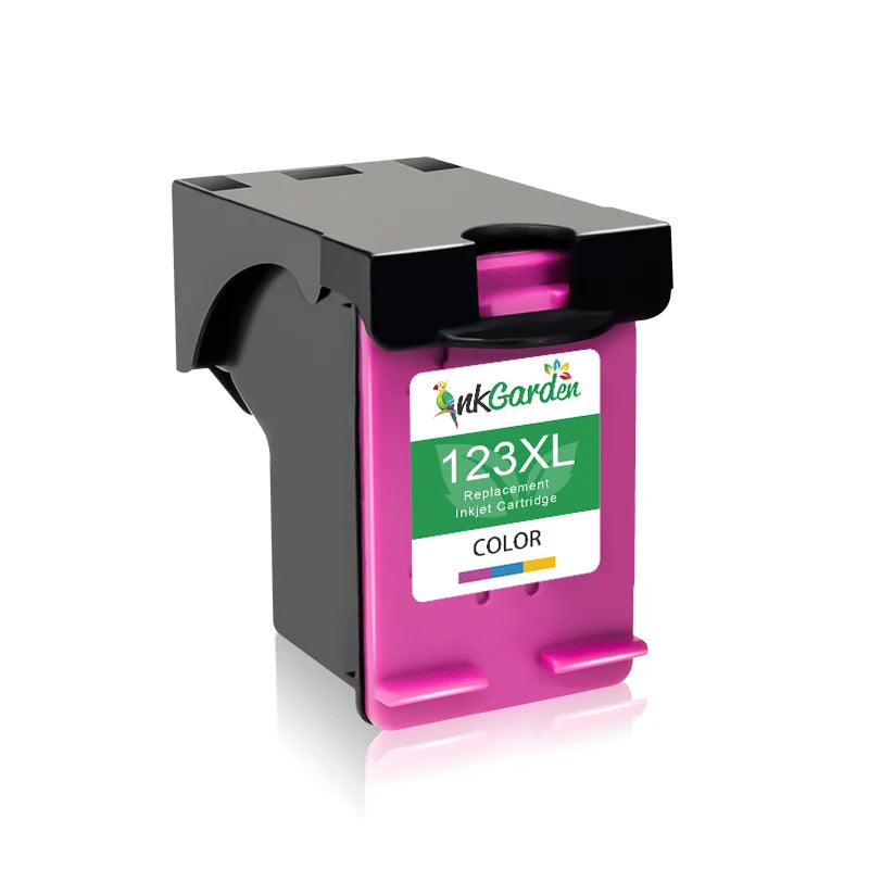 InkGarden 123XL Ink Cartridge Replacement For HP 123 HP123 XL Compatible 1110 1111 2130 2132 Officejet 3830 3831 3832 Printer