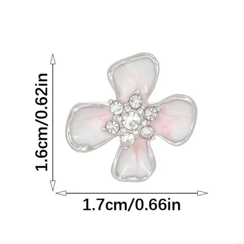 Bling Rhinestone Flower Ear Hook Decoration for FreeClip 1/2 Earbuds