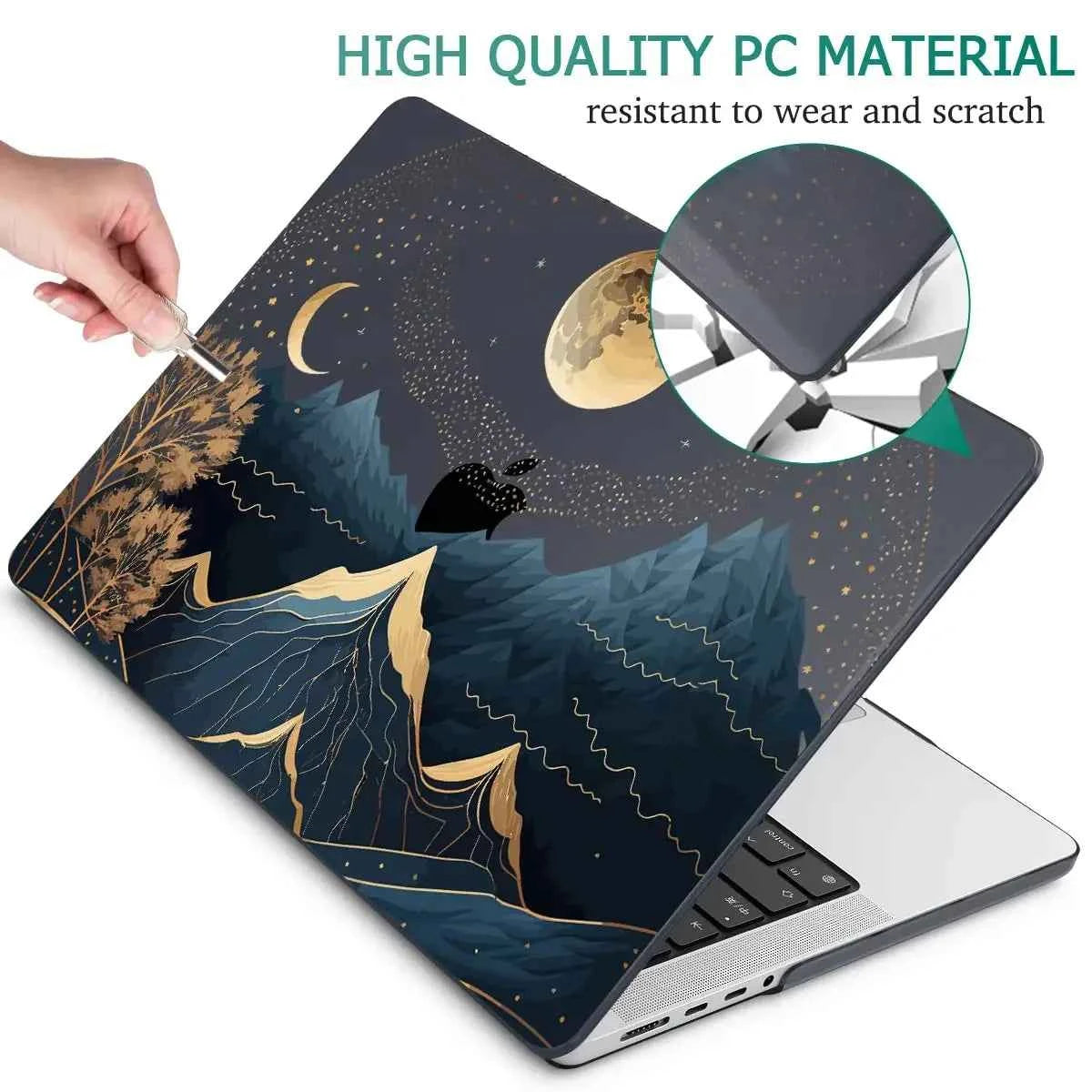 Laptop Case Quicksand Hard Shell For MacBook New Chip M1 Air 13 Pro 13 For Macbook New Pro 14 Pro 16 New Air13.6 M2 Cover Case