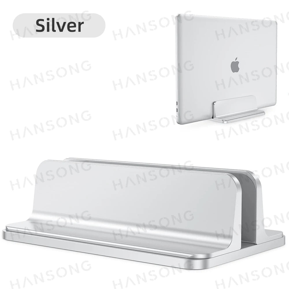 Vertical Laptop Stand For MacBook Aluminum Stand With Adjustable Dock Size Fits All MacBook Surface Chromebook Laptops Holder