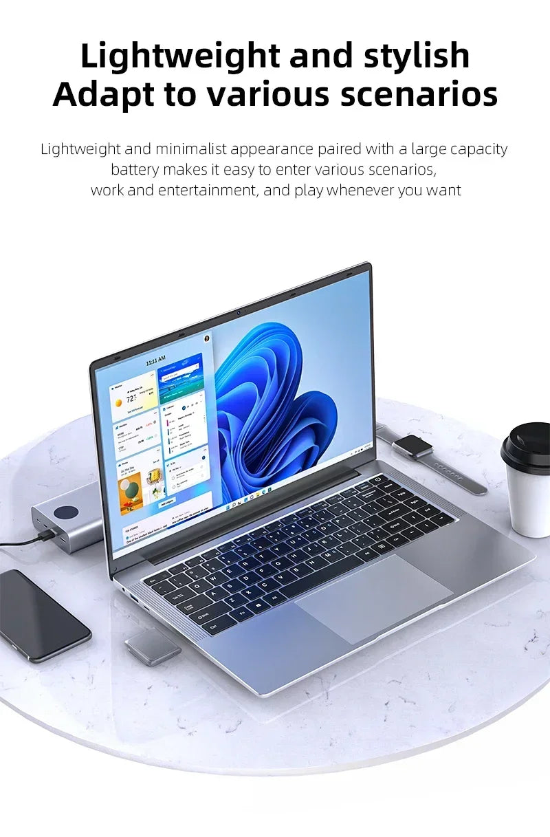 XIANGMEI 14.1" Laptop – Intel i7, 12GB RAM, Up to 2TB SSD, Windows 11