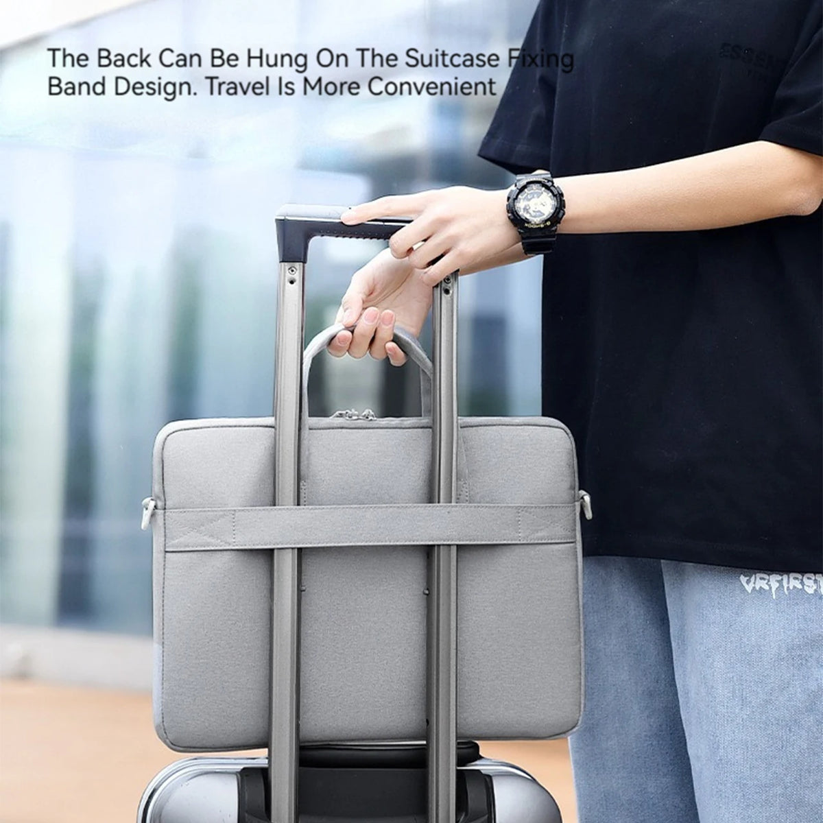 Laptop Sleeve Bag For Macbook Air Pro 16 Pouch 13.3 14 15.6 Inch HP Huawei Lenovo Dell Notebook Case Shoulder HandBag Briefcases