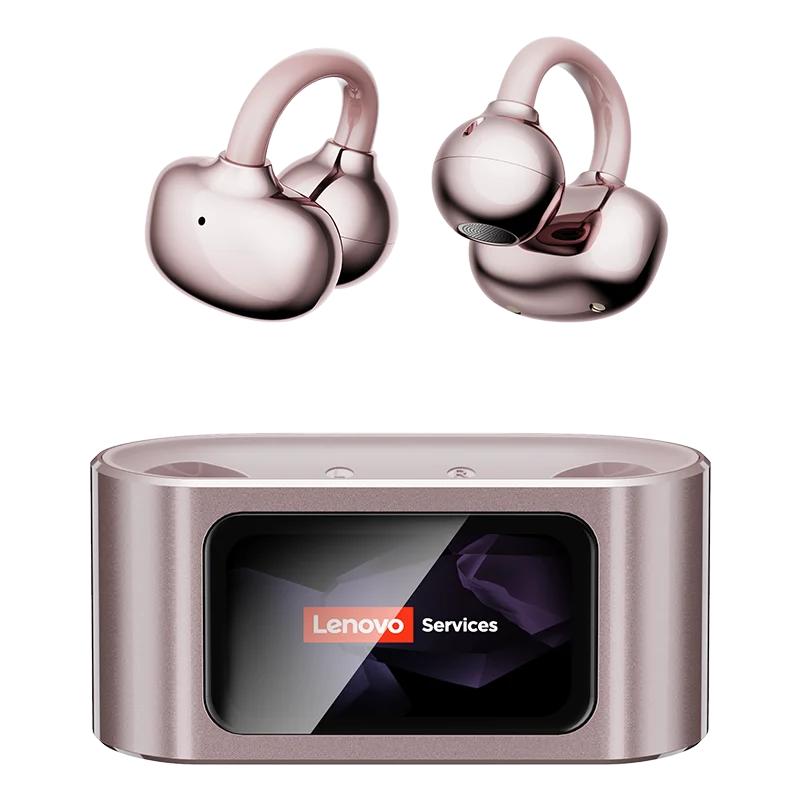 Lenovo RS105 Ear Clip Wireless Earphones with LCD Touchscreen and Bluetooth 6.0