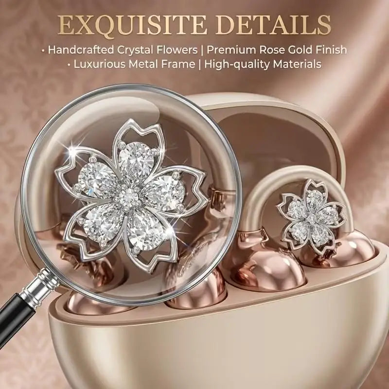 1 Pair Removable Zircon Decorative Clips for Headphones