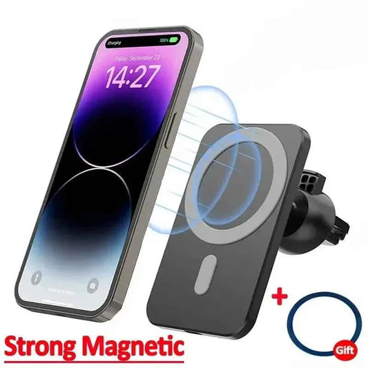 Magnetic Wireless Car Charger Mount for iPhone 12-17 Pro Max