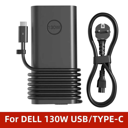 130W USB/TYPE-C Laptop Power Adapter Slim For Dell Xps15 17 Precision 5550 5530 Latitude 7410 7310 7210 9410 9510 5420 5520 5510