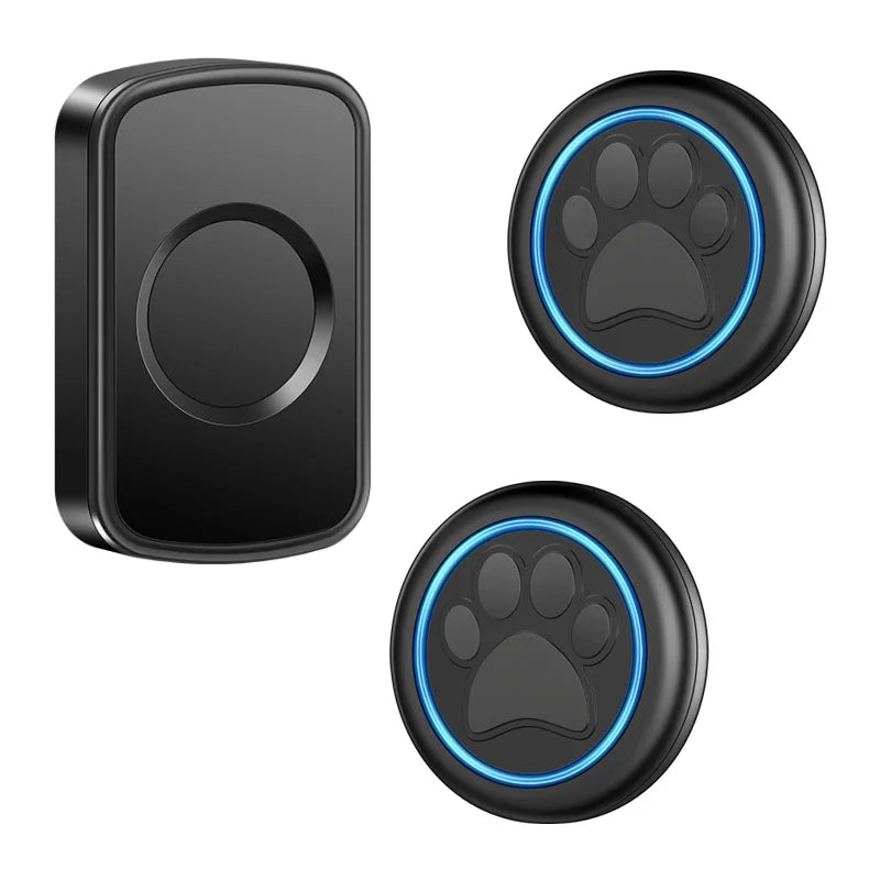 CACAZI Smart Pet Bell for Dog Cat To Go Outside Waterproof Touch Button Dog for House-Training Sensor Motion 2 Button 1 Receiver