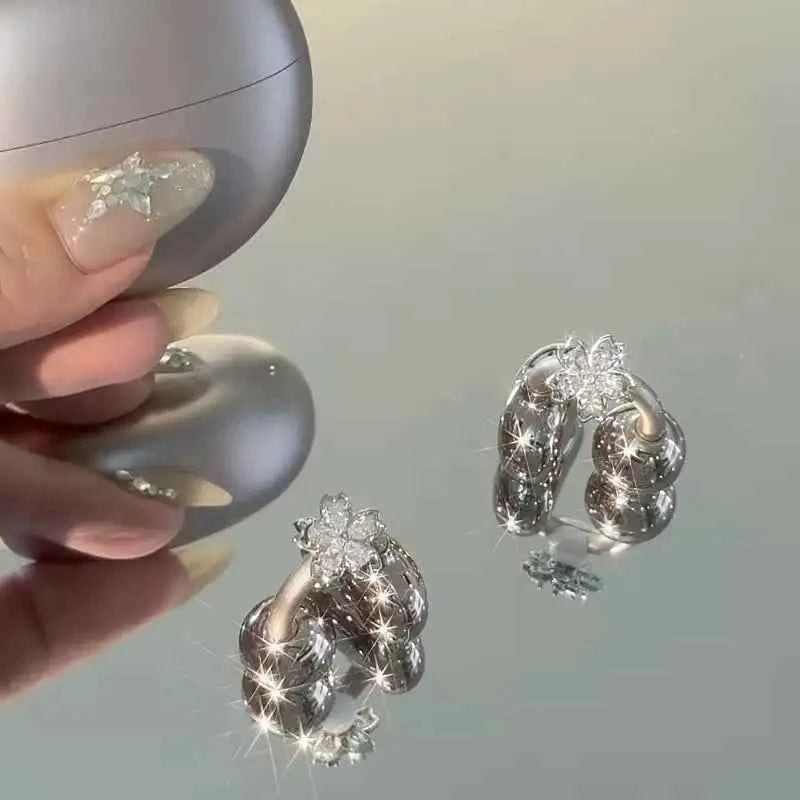 1 Pair Removable Zircon Decorative Clips for Headphones