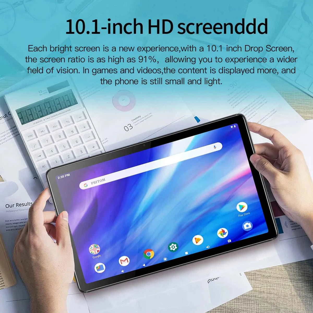 New 10.1 Inch Android Tablet Pc Google Play Octa Core Dual Cameras Dual SIM Phone Call Wifi Tablets 4GB RAM 64GB ROM