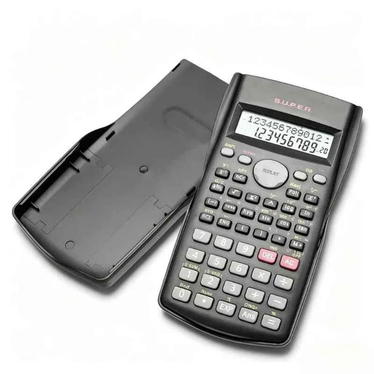 Portable 2-Line Scientific Calculator 240 Functions Handheld Student Calculator For School Math Exam Office Teaching Daily Use