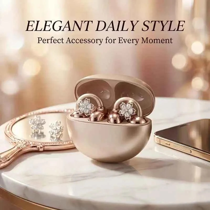 1 Pair Removable Zircon Decorative Clips for Headphones