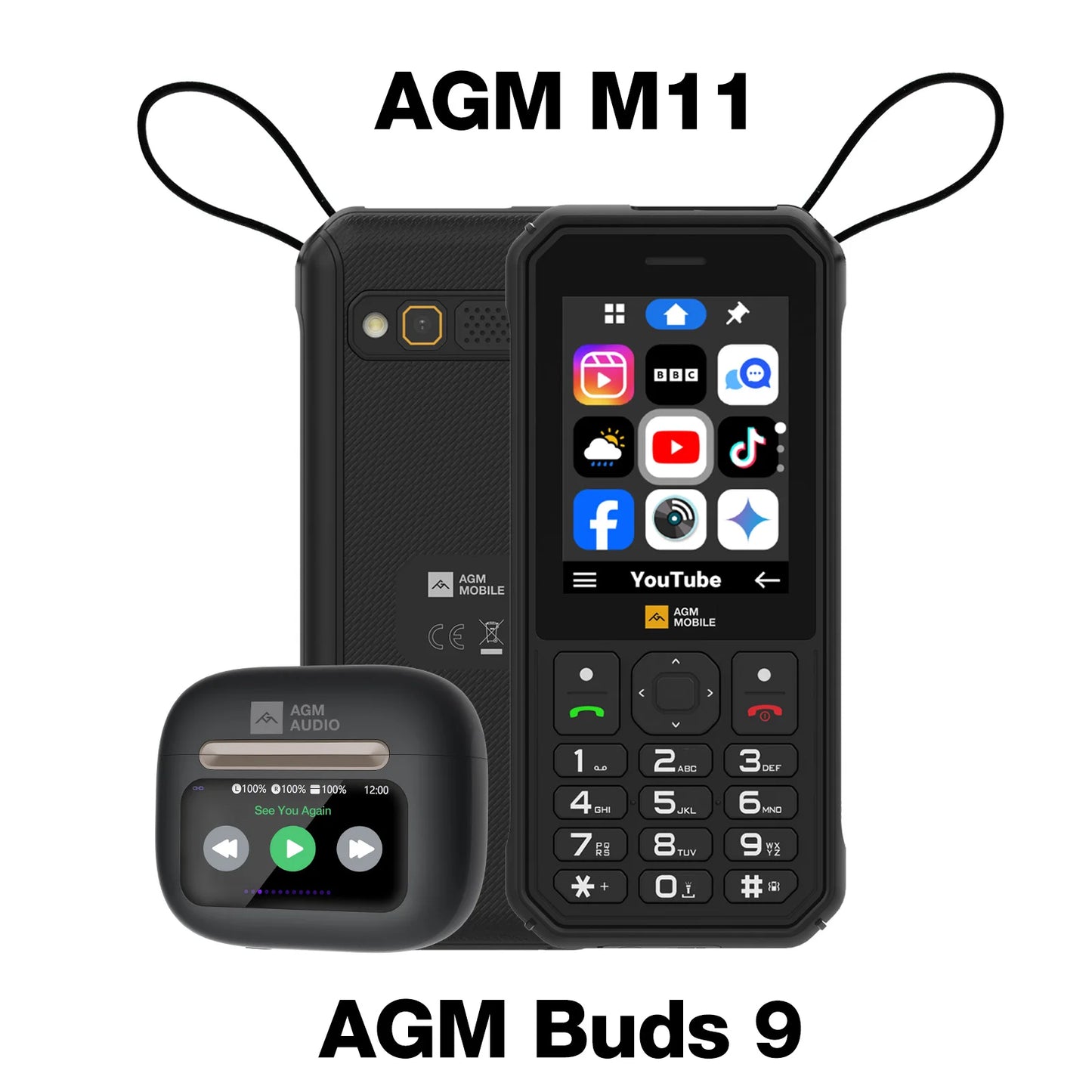 AGM M11 4G Rugged Phone – IP68 Waterproof, 4000mAh, WiFi Hotspot, Reverse Charging, Outdoor Use