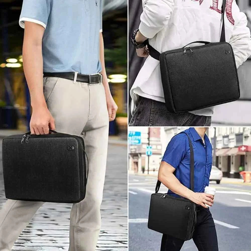 New 13.3-15.4 inch Laptop Shoulder Bag Large Capacity Shockproof Tablet Sleeve Handle Waterproof Carrying Case