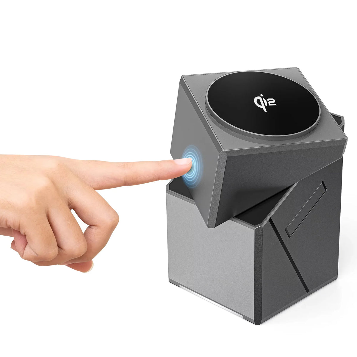 3-in-1 Auto-Rotation Magnetic Cube Wireless Charging Station for iPhone, iWatch & AirPods