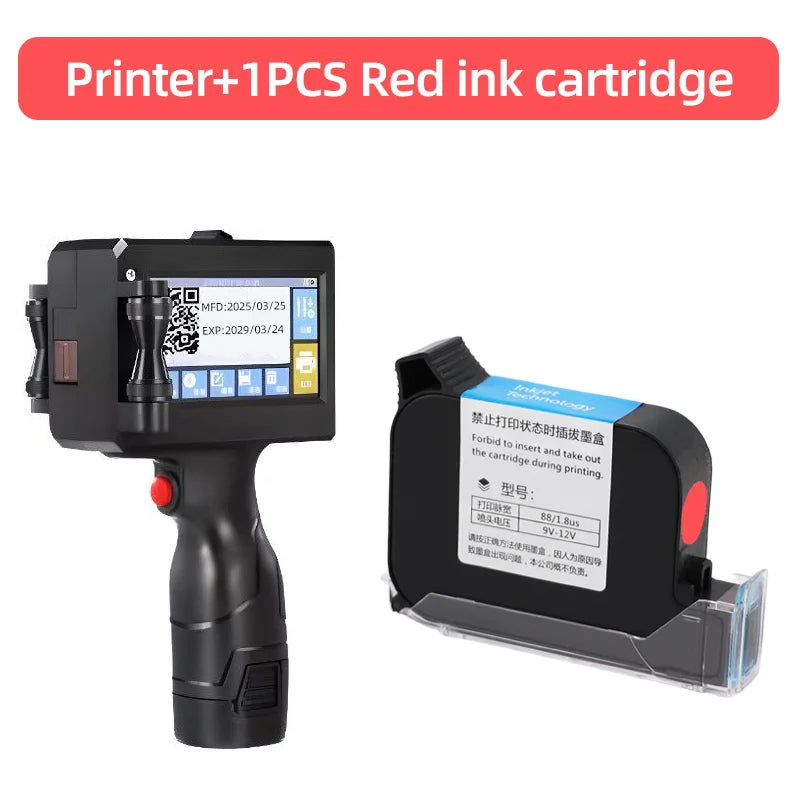 2588 2588+ JS10 12.7mm Portable Printers Handheld Inkjet Printer Text QR Barcode Batch Number Logo Image Date Printing Machine