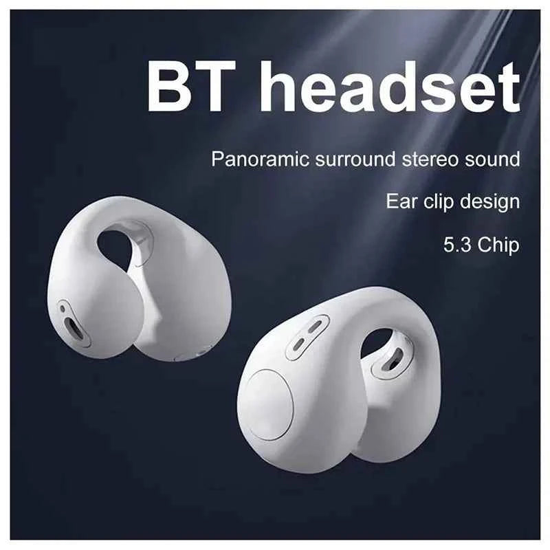 Bone Conduction Ear-Clip Wireless Bluetooth Headphones
