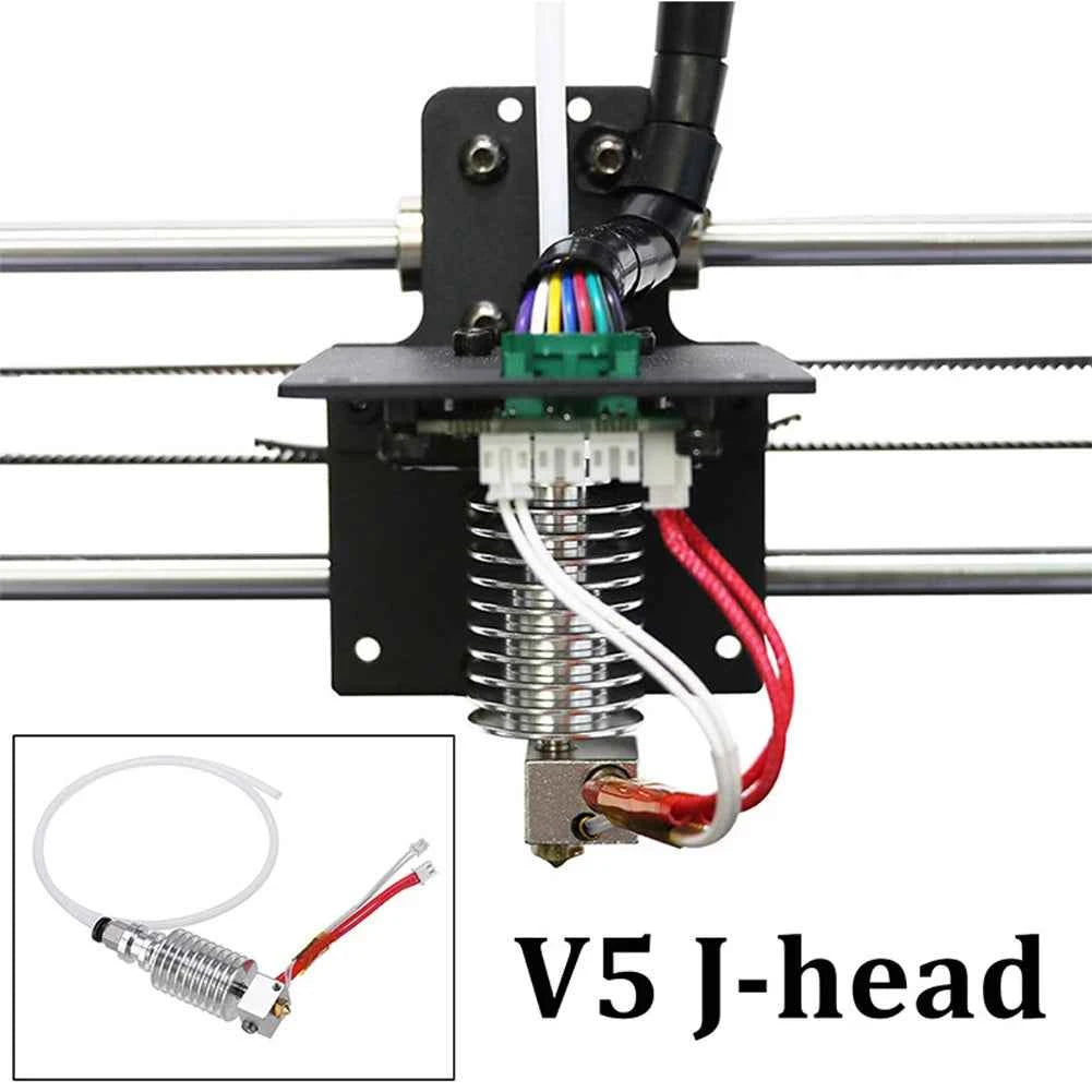 V5 J-head Printer Hotend Long Distance 3D Printer Head with Hotend Heat Sink 3D Extruder Printer for Anycubic I3 Mega