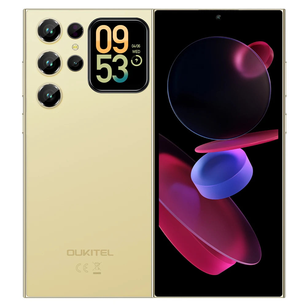 OUKITEL C62 Pro – Android 15, 6.88" HD+, Unisoc T615, 24GB RAM, 256GB, 5150mAh, NFC Smartphone