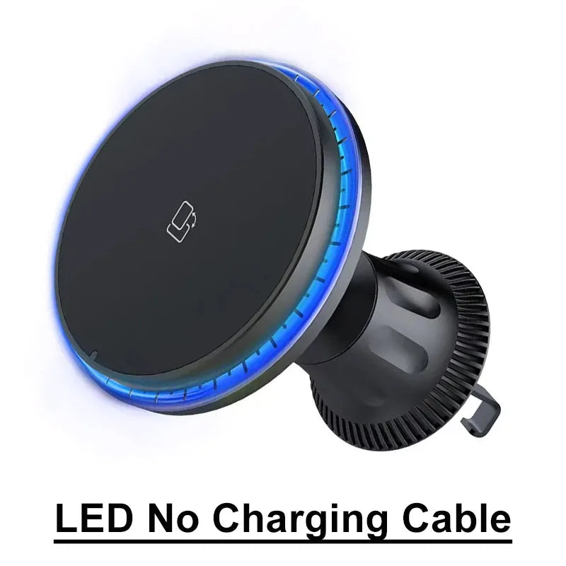 RGB Magnetic Wireless Car Charger for iPhone 12-16 Pro Max