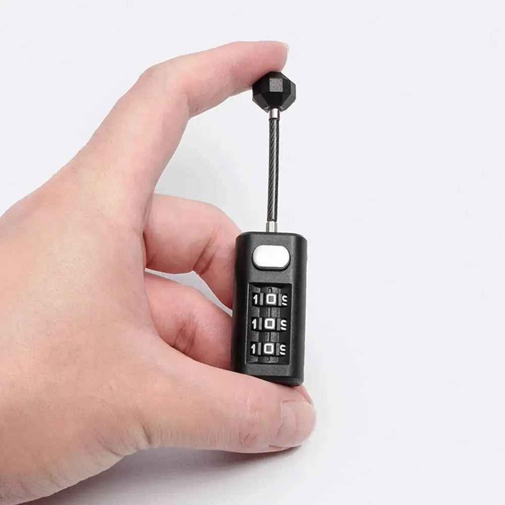 3 Digit Password Lock Mini Luggage Padlock Resettable Coded Lock Combination Lock Dormitory Cabinet Lock Backpack Zipper Lock