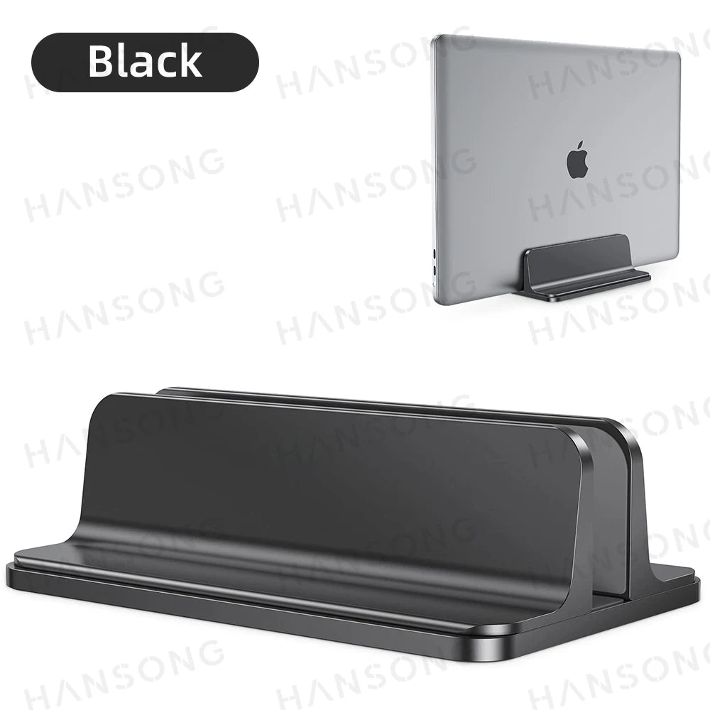 Vertical Laptop Stand For MacBook Aluminum Stand With Adjustable Dock Size Fits All MacBook Surface Chromebook Laptops Holder