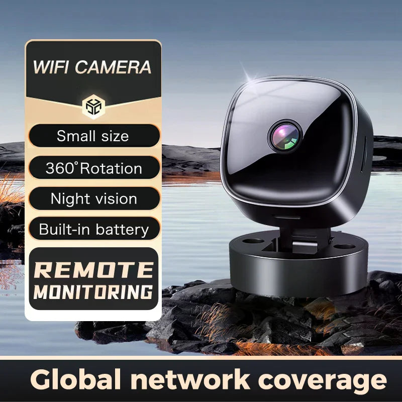 HD WiFi Mini Security Camera – Remote Video Monitor for Smart Home Surveillance